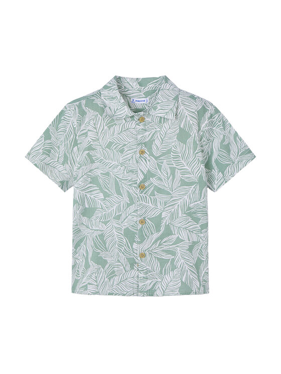 Mayoral Koszula 3115 Zielony Regular Fit