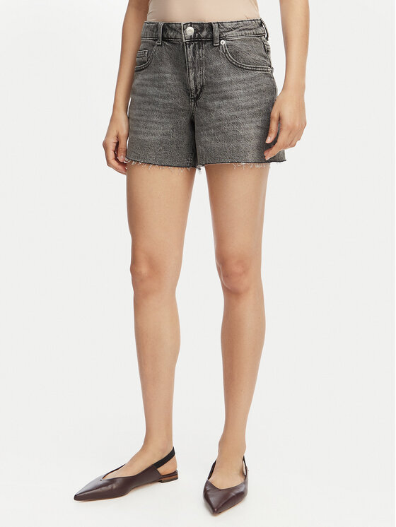 Vero Moda Szorty jeansowe Tess 10301532 Szary Regular Fit