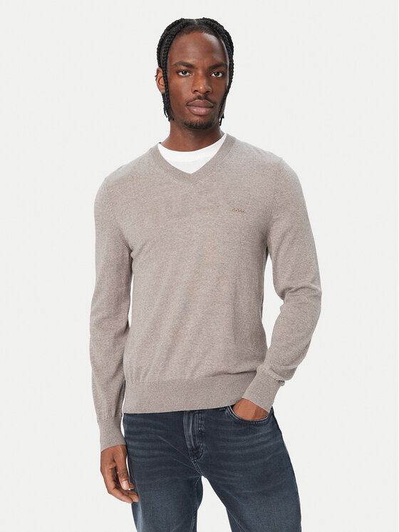 BOSS Sweter H-Melba-L 50571907 Brązowy Regular Fit