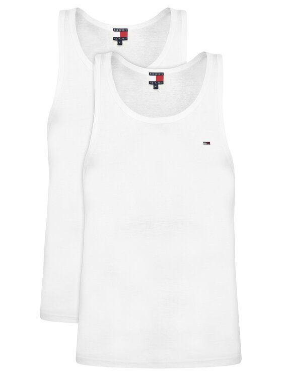 Tommy Jeans Komplet tank topów DM0DM20769 Biały Slim Fit