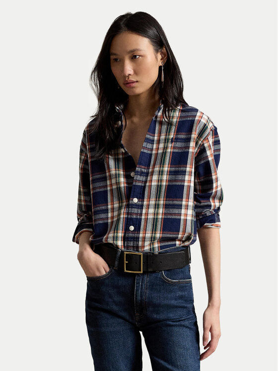 Polo Ralph Lauren Koszula 211971515502 Granatowy Relaxed Fit