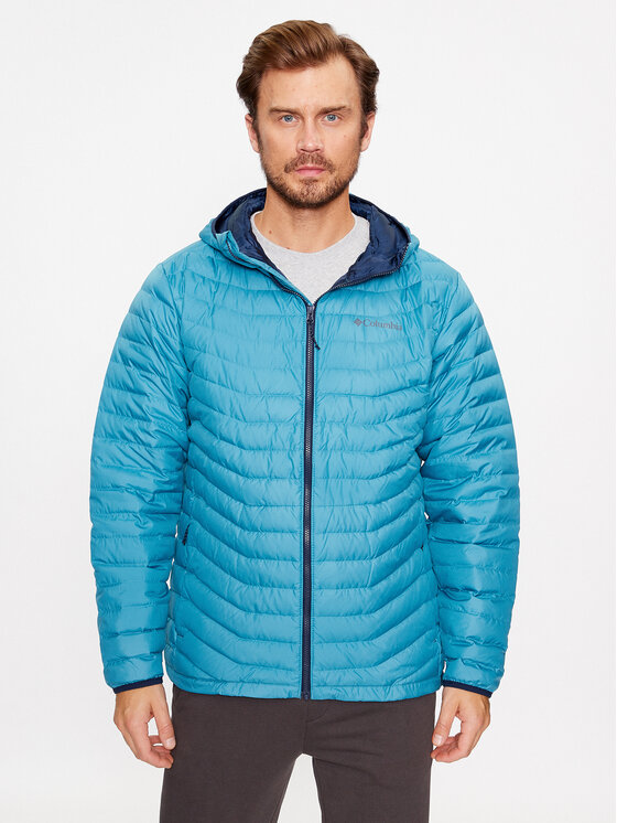 Columbia Kurtka przejściowa Westridge™ Down Hooded Jacket Niebieski Regular Fit