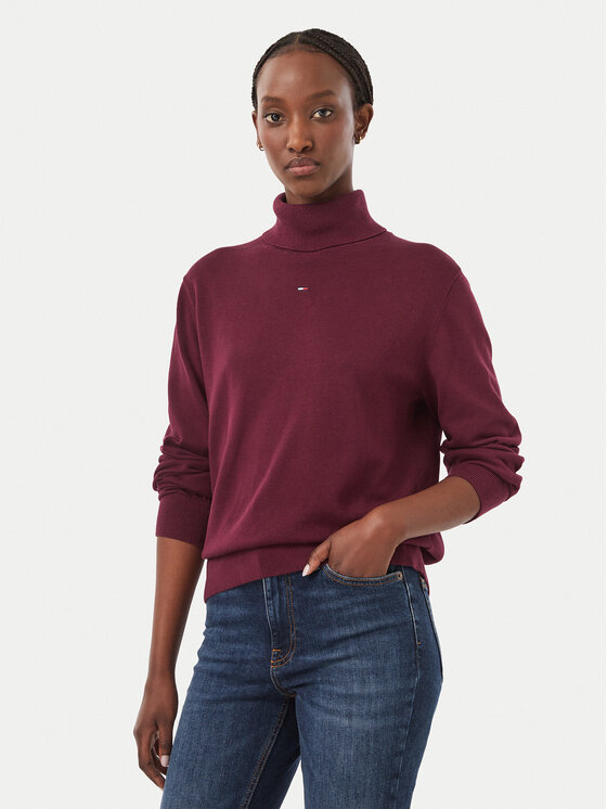 Tommy Jeans Golf Essential DW0DW23361 Fioletowy Regular Fit