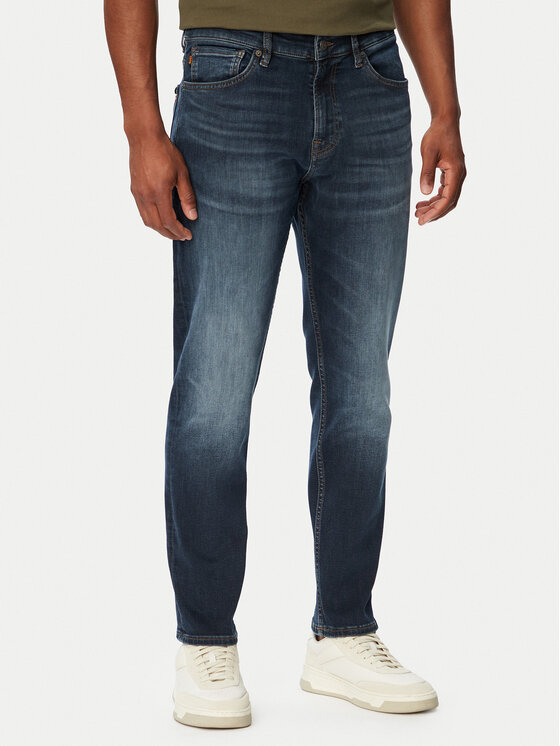 BOSS Jeansy 50566088 Granatowy Regular Fit