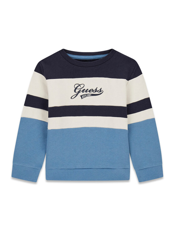 Guess Bluza N6BQ05 K6114 Granatowy Regular Fit