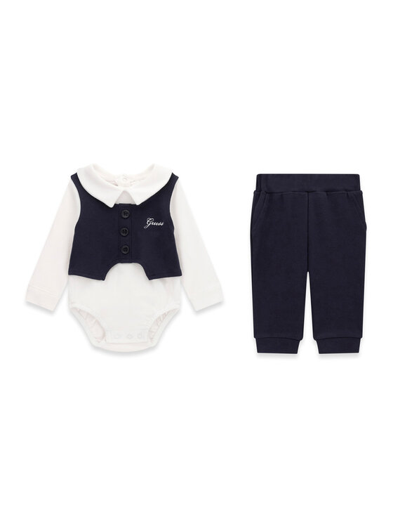 Guess Komplet body i spodnie P6BG09 K5985 Granatowy Regular Fit