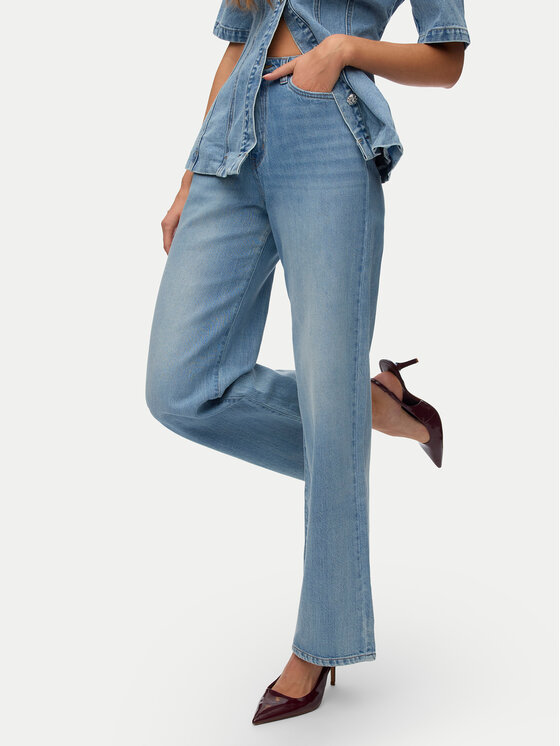 Vero Moda Jeansy Vega 10347947 Niebieski Wide Leg