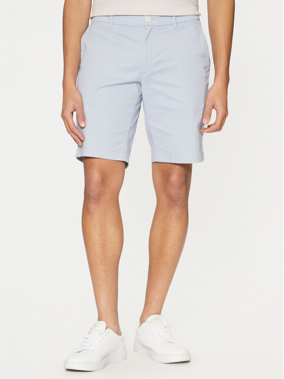 Calvin Klein Szorty materiałowe Modern Twill K10K114063 Niebieski Slim Fit