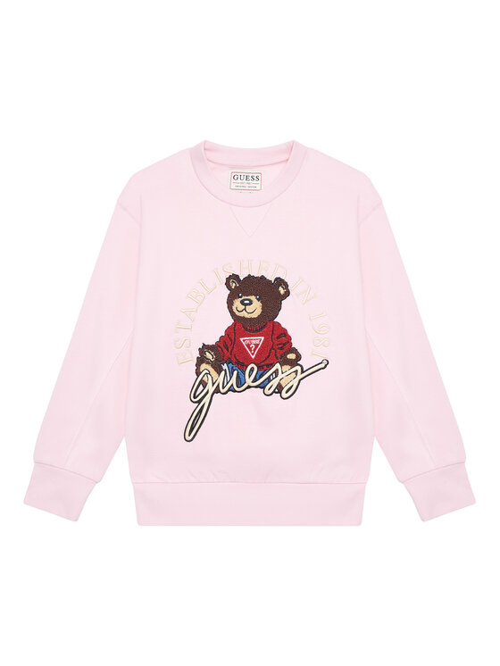 Guess Bluza H5YJ00 KAX74 Różowy Oversize