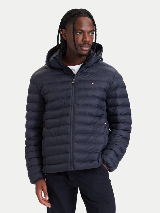 Tommy Hilfiger Kurtka przejściowa MW0MW43464 Granatowy Regular Fit