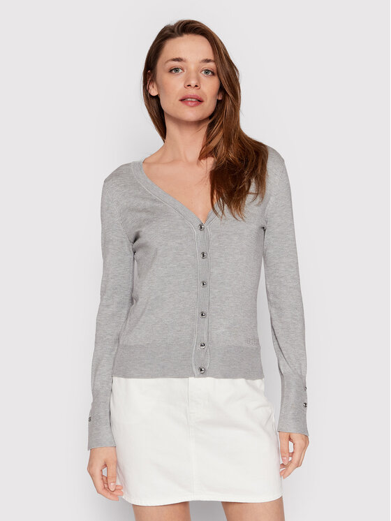 Guess Kardigan Zena W2YR33 Z2V62 Szary Regular Fit