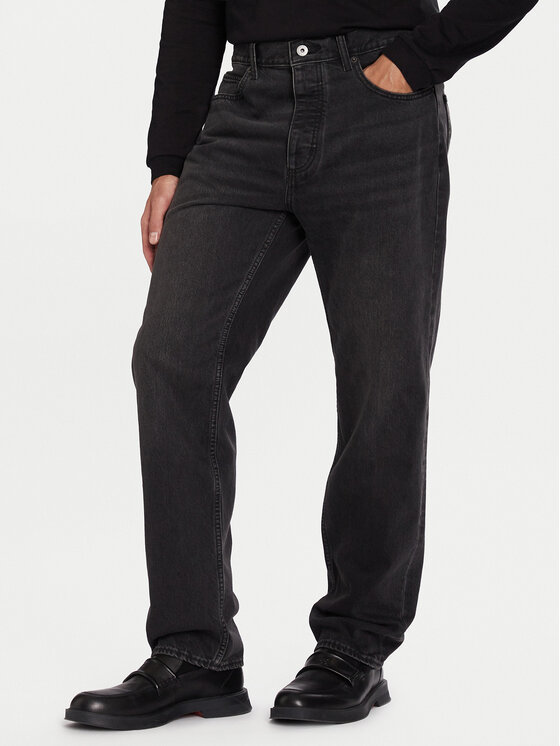 HUGO Jeansy Jonah 50547125 Czarny Regular Fit