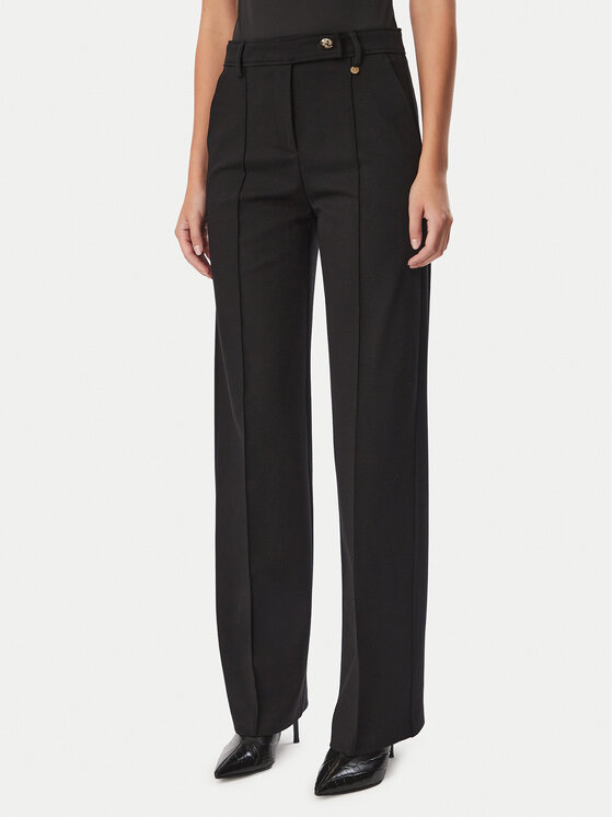 Liu Jo Spodnie materiałowe WF6361 J9189 Czarny Relaxed Fit