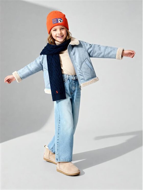 United Colors Of Benetton Jeansy 4UTPCE032 Niebieski Wide Leg