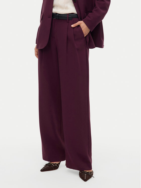 Vero Moda Spodnie materiałowe Michell 10336373 Fioletowy Wide Leg
