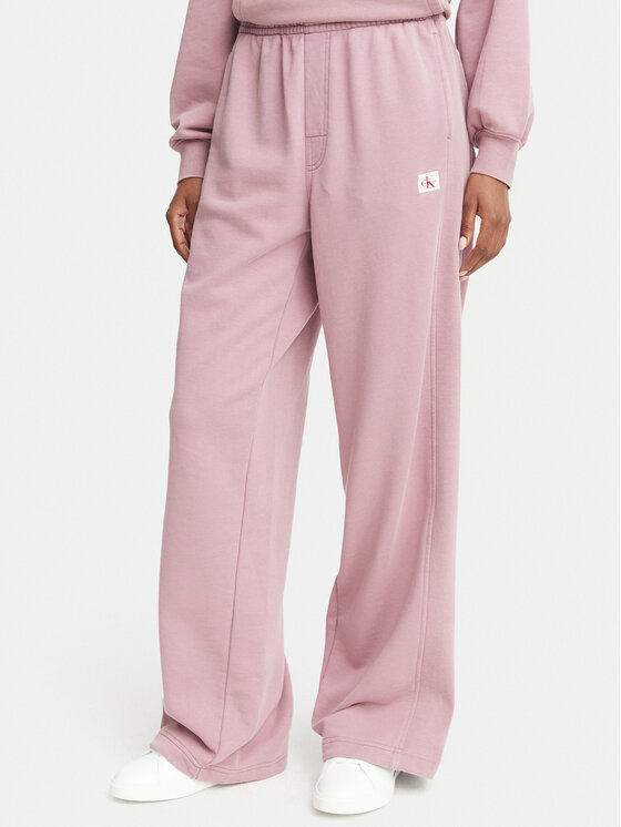Calvin Klein Jeans Spodnie dresowe LV047H224G Różowy ciemny Regular Fit