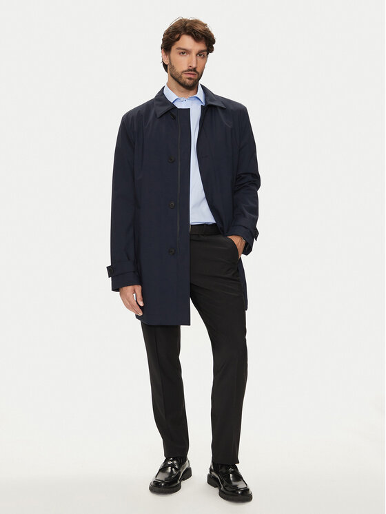 Boss Płaszcz zimowy P-Jared 50521591 Granatowy Regular Fit