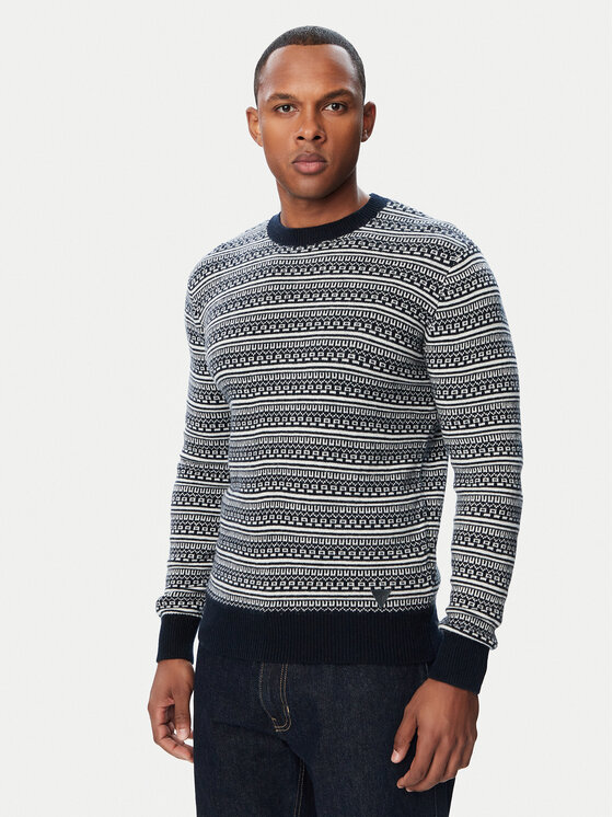 Guess Sweter M6BR2 1Z1371 Granatowy Regular Fit