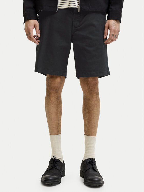 Jack & Jones Szorty materiałowe Ace Vance 12293005 Czarny Regular Fit