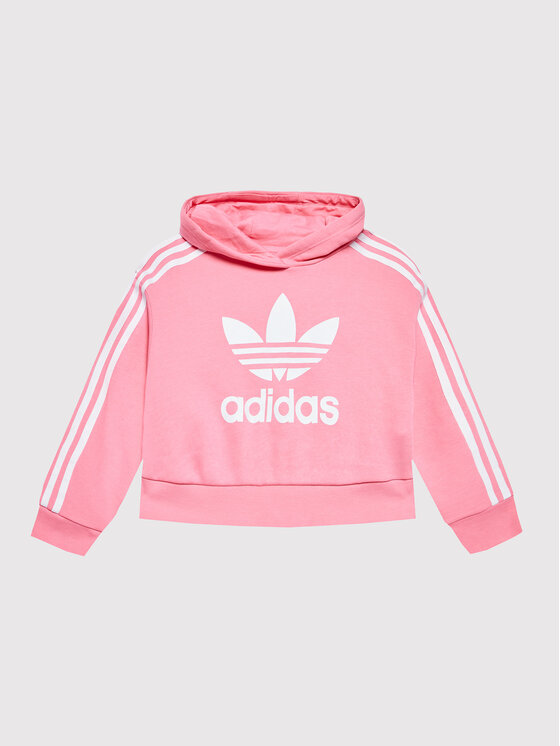 adidas Bluza Adicolor HK0281 Różowy Loose Fit