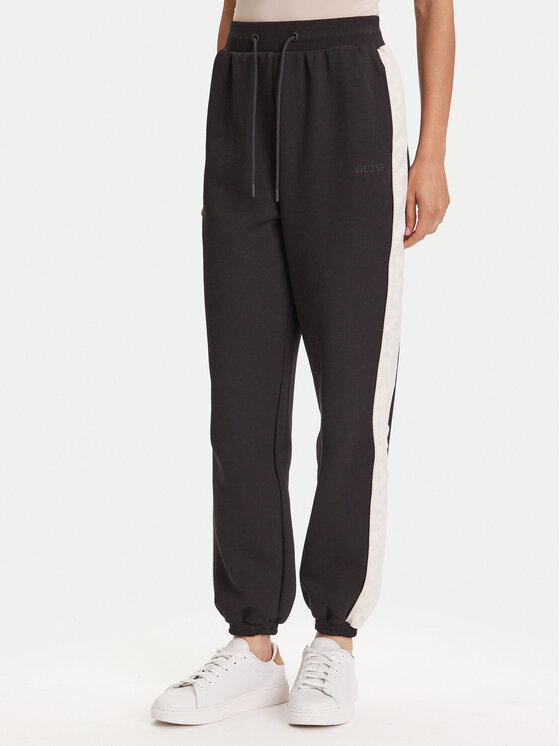 Guess Spodnie dresowe V5YB02 KB3P2 Czarny Regular Fit