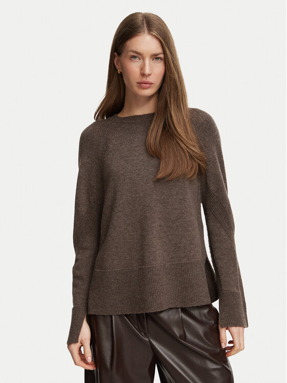 Marella Sweter Emme by Marella Arcadia 2625366312 Brązowy Regular Fit