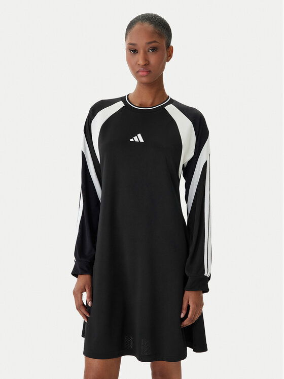 adidas Sukienka codzienna House Of Tiro KB4074 Czarny Regular Fit