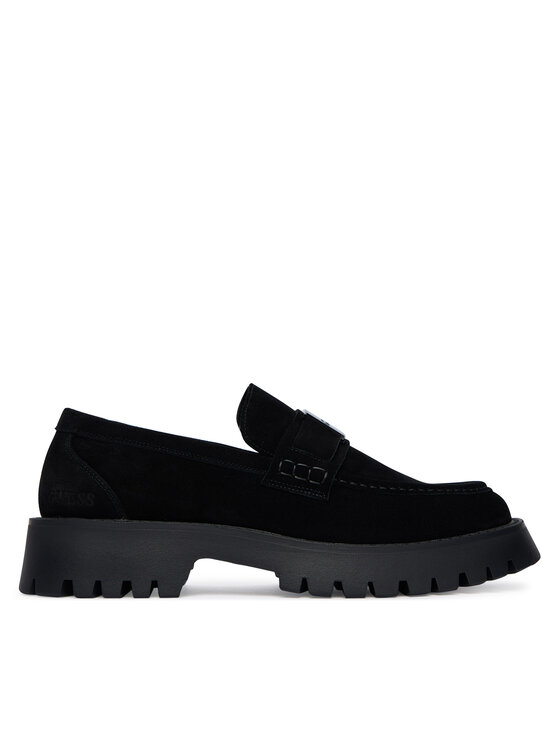 Guess Loafersy FMTZIA SUE14 Czarny