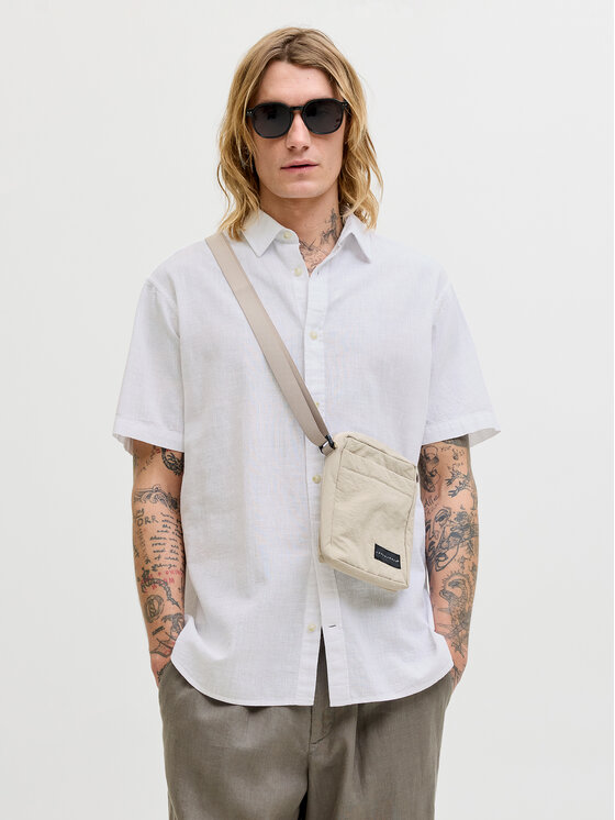 Jack & Jones Koszula Summer 12289160 Biały Regular Fit