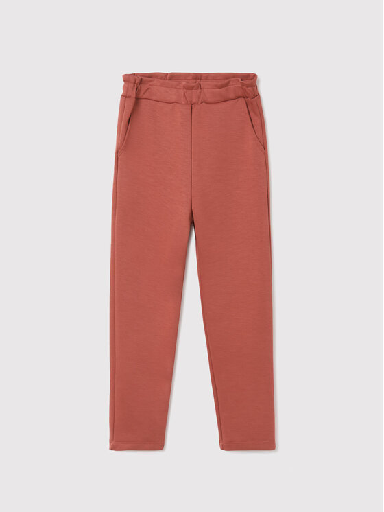 Mayoral Spodnie dresowe 7590 Czerwony Regular Fit