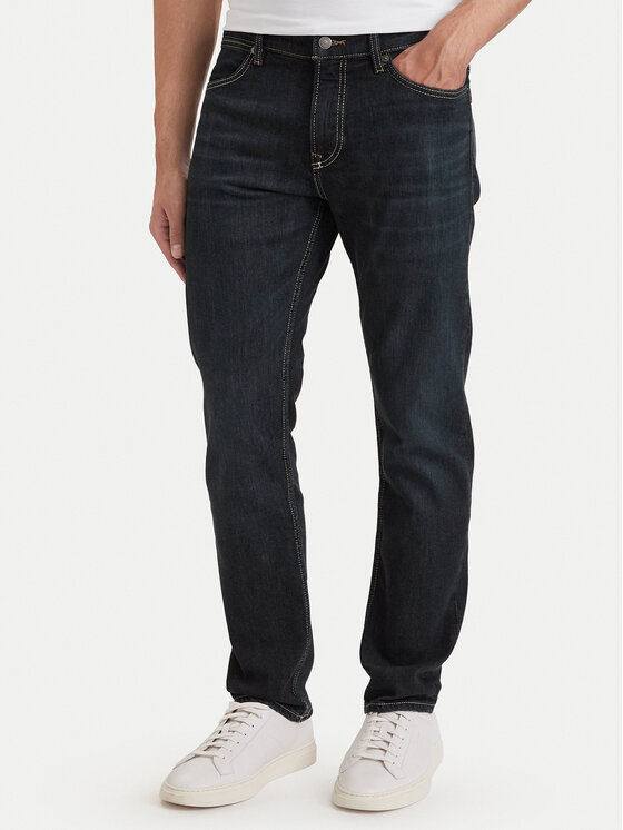 BOSS Jeansy Delaware 50566047 Granatowy Slim Fit
