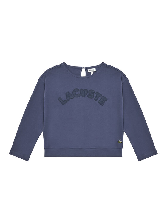 Lacoste Bluza TJ8450 Fioletowy Regular Fit