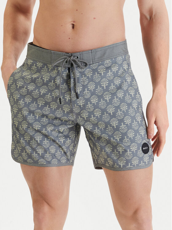 RVCA Szorty kąpielowe Freeport M1072RFT Szary Regular Fit
