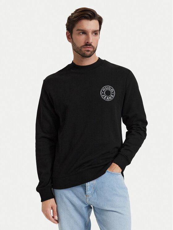 HUGO Bluza Nedos 50572298 Czarny Regular Fit