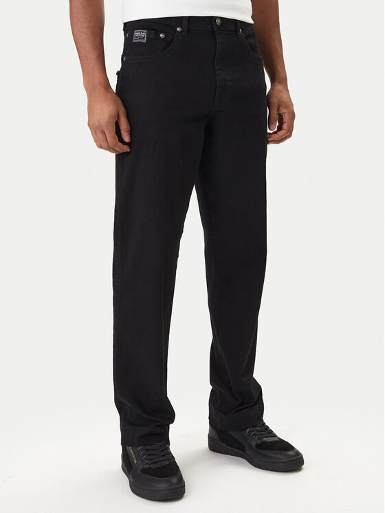 Versace Jeans Couture Jeansy 80GAB5RE CDW00 Czarny Straight Fit