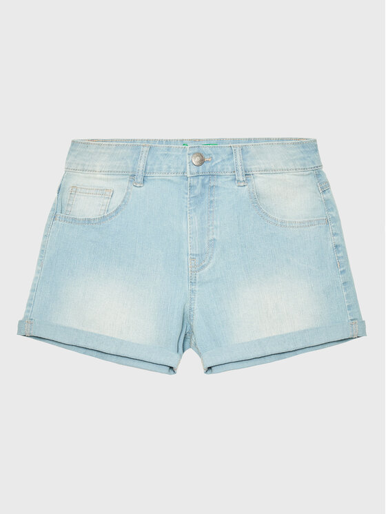 United Colors Of Benetton Szorty jeansowe 4XA2C9010 Błękitny Regular Fit