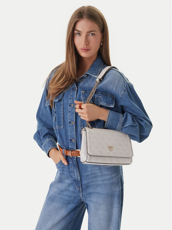 Guess Torebka Noelle II HWBG96 72210 Kremowy