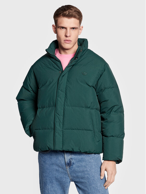 adidas Kurtka puchowa Down Puffer Jacket HL9199 Zielony Regular Fit