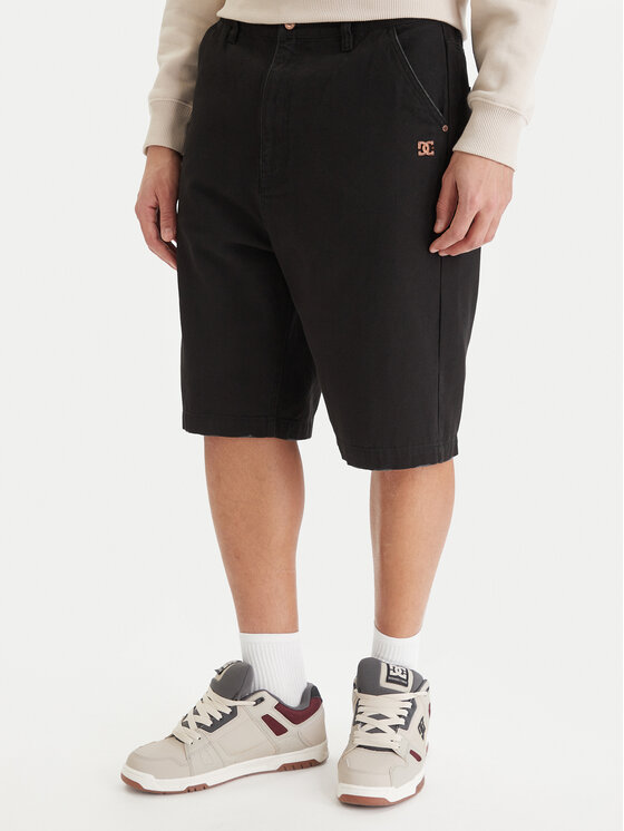 DC Shoes Szorty jeansowe EDYWS03167 Czarny Wide Leg