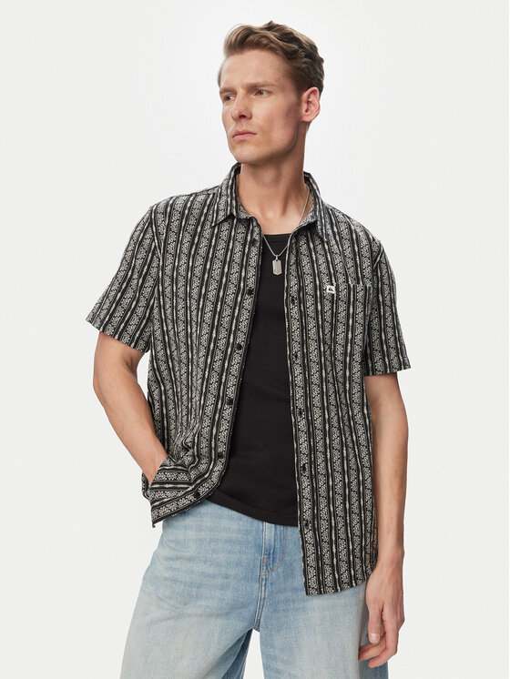 Quiksilver Koszula Street Way EQYWT04608 Czarny Regular Fit