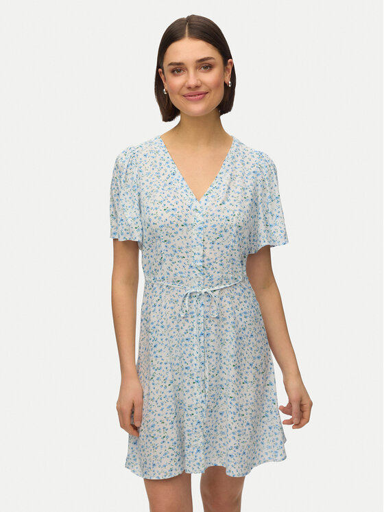 Vero Moda Sukienka letnia Alba 10292845 Biały Regular Fit