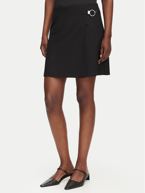 HUGO Spódnica mini Rilasi 50564193 Czarny Regular Fit