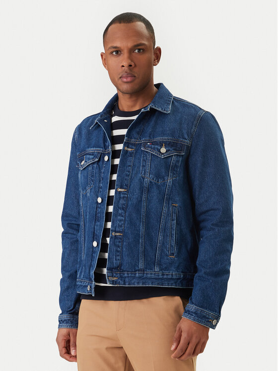 Tommy Hilfiger Kurtka jeansowa MW0MW42629 Niebieski Regular Fit