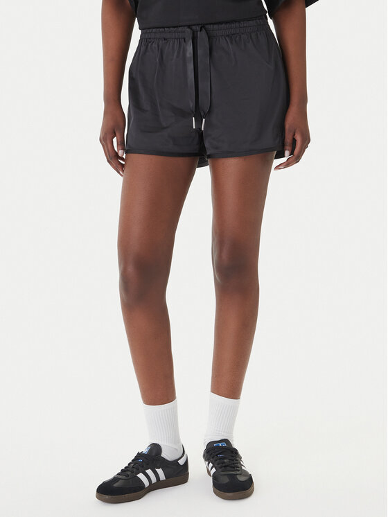 adidas Szorty sportowe Pearl Jacquard KC7866 Czarny Loose Fit