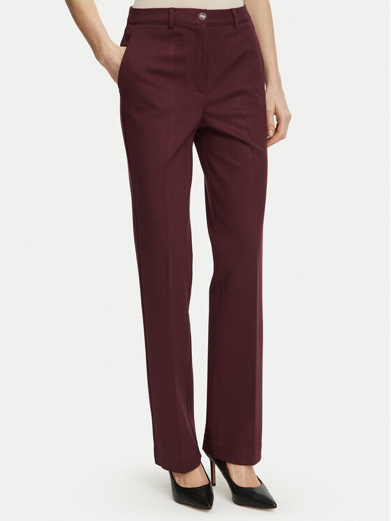 Guess Spodnie materiałowe W6BB24 K6211 Bordowy Regular Fit
