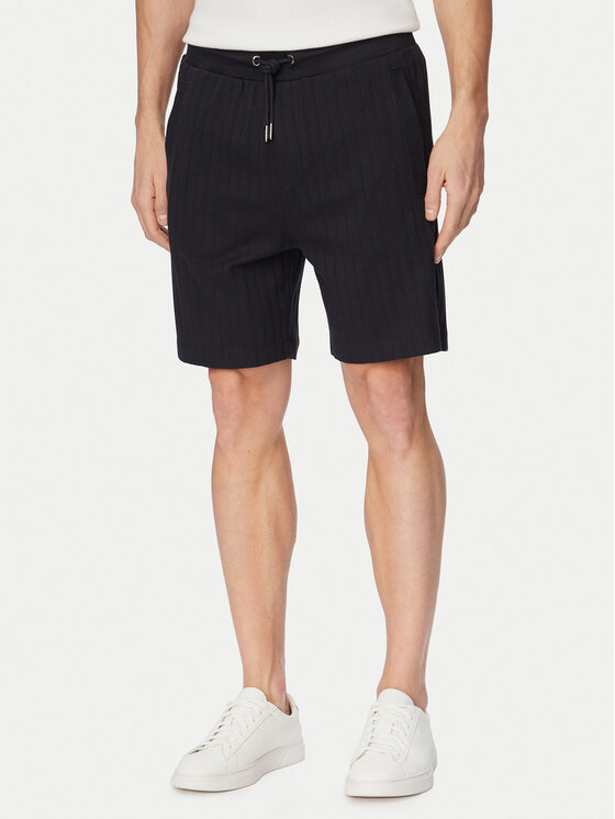 JOOP! Szorty materiałowe Juanito 30104273 Granatowy Regular Fit