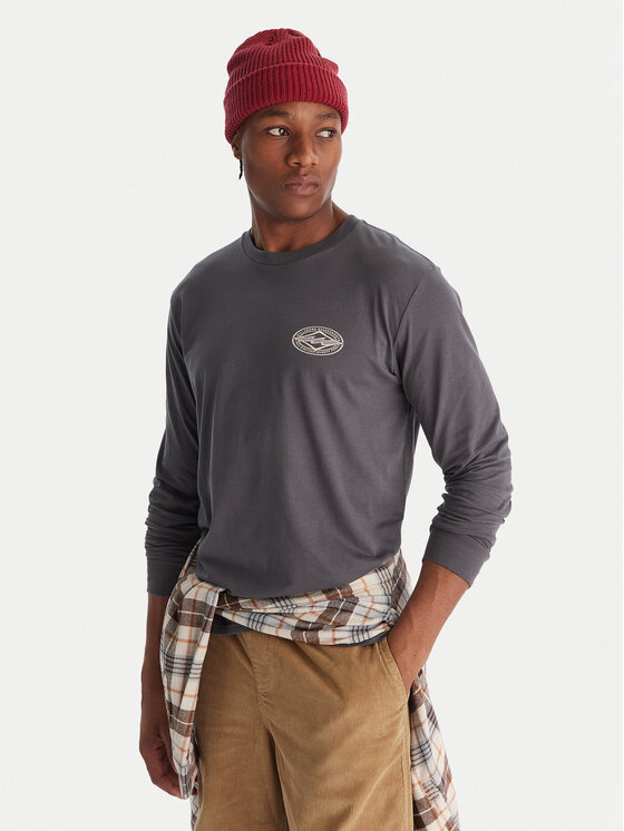 Billabong Longsleeve Diamond Vision EBYZT00368 Szary Regular Fit