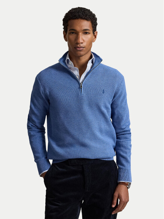 Polo Ralph Lauren Sweter 710B18060012 Niebieski Regular Fit
