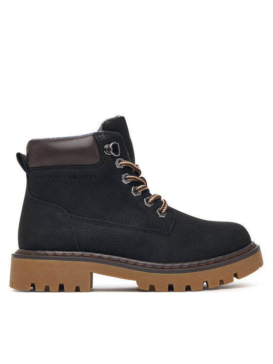 Tommy Hilfiger Trzewiki T3X5-35280-0296A695 M Czarny