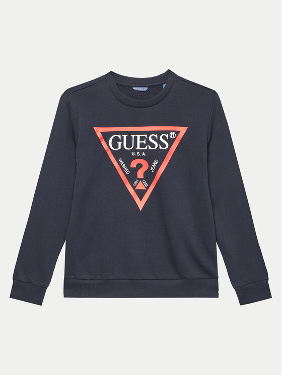 Guess Bluza L73Q09 KAUG0 Granatowy Regular Fit